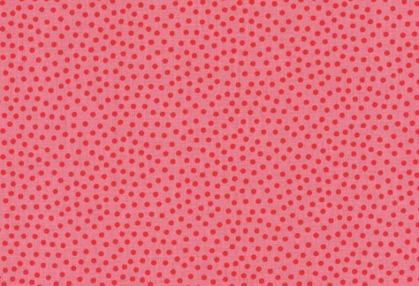 Westfalenstoffe - Druckstoff - Junge Linie - Punkte - rosa-rot